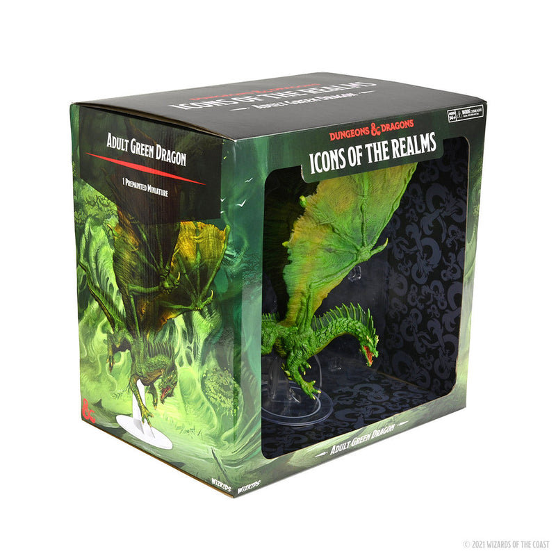 Dungeons & Dragons: Icons of the Realms Adult Green Dragon Premium Figure from WizKids image 6