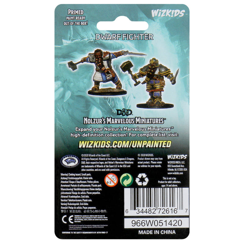 Dungeons & Dragons Nolzur's Marvelous Unpainted Miniatures: W01 Dwarf Male Fighter from WizKids image 6
