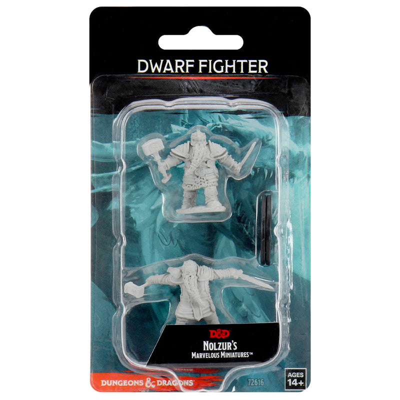 Dungeons & Dragons Nolzur's Marvelous Unpainted Miniatures: W01 Dwarf Male Fighter from WizKids image 5
