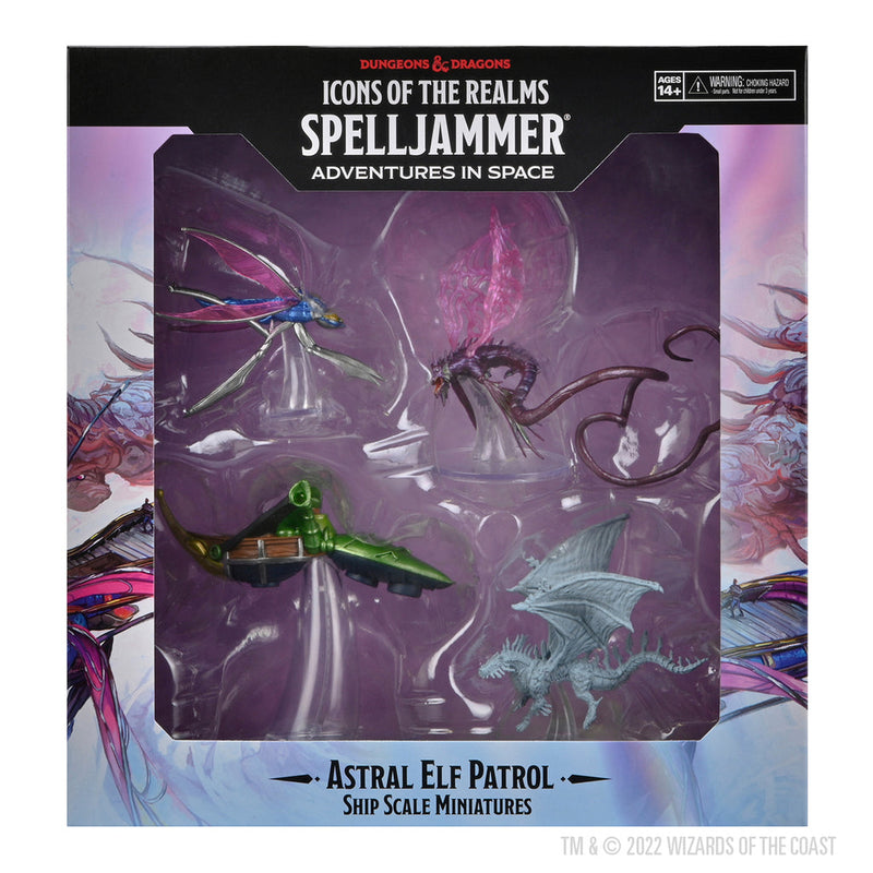Dungeons & Dragons: Icons of the Realms Ship Scale Astral Elf Patrol from WizKids image 11