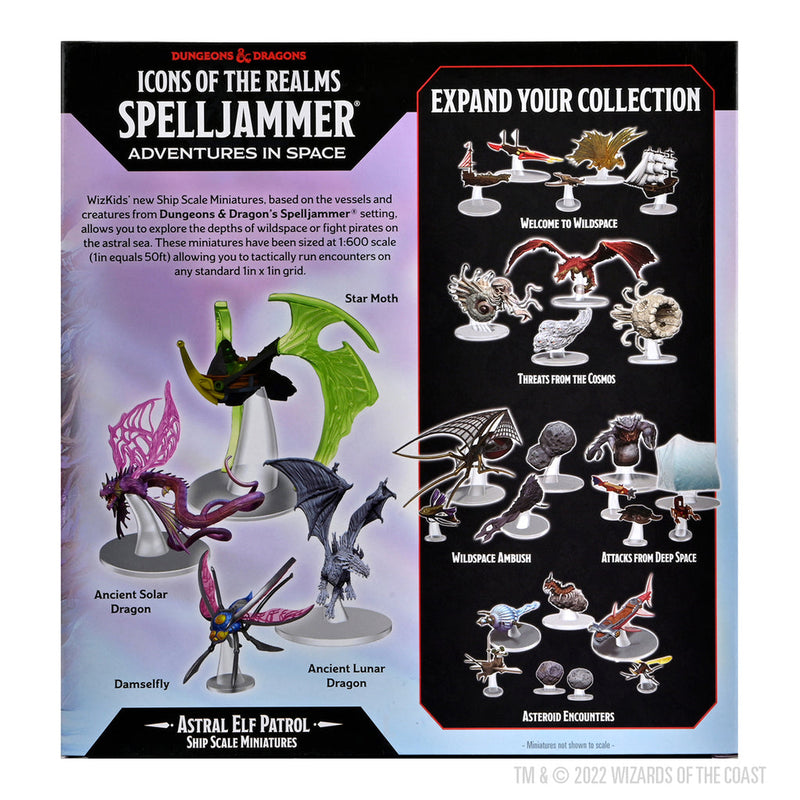 Dungeons & Dragons: Icons of the Realms Ship Scale Astral Elf Patrol from WizKids image 12