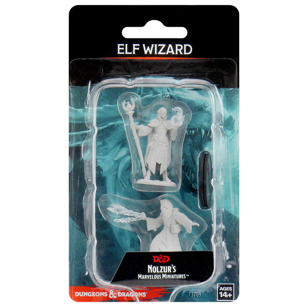 Dungeons & Dragons Nolzur's Marvelous Unpainted Miniatures: W09 Male Elf Wizard from WizKids image 6