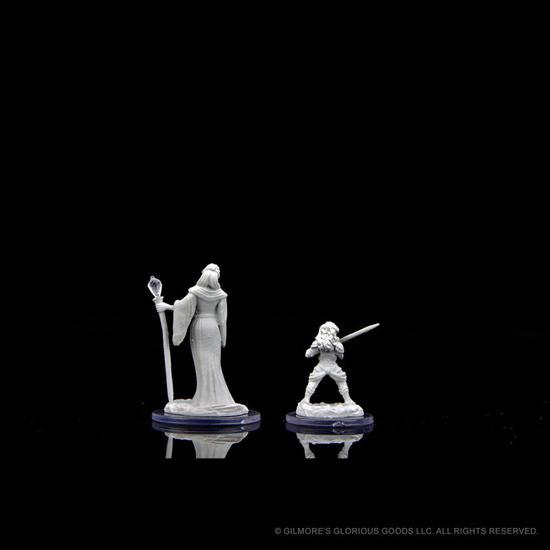 Critical Role Unpainted Miniatures: W03 Human Wizard Female & Halfling Holy Warrior Female from WizKids image 8