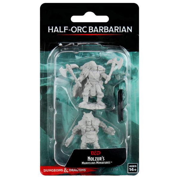 Dungeons & Dragons Nolzur's Marvelous Unpainted Miniatures: W09 Male Half-Orc Barbarian from WizKids image 6