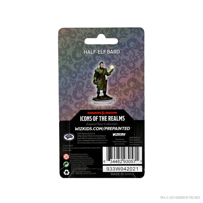 Dungeons & Dragons: Icons of the Realms Premium Figures W07 Male Half-Elf Bard from WizKids image 6