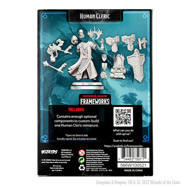 Dungeons & Dragons Frameworks: W01 Human Cleric Male from WizKids image 9
