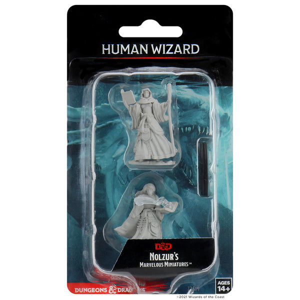 Dungeons & Dragons Nolzur's Marvelous Unpainted Miniatures: W01 Human Female Wizard from WizKids image 5