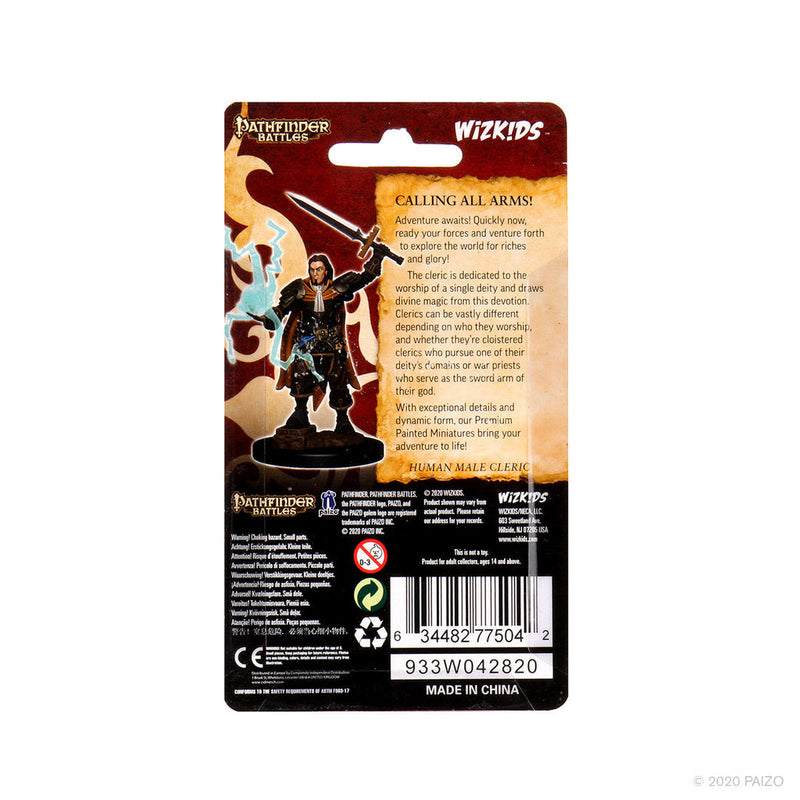 Pathfinder Battles: Premium Painted Figure - W01 Human Cleric Male from WizKids image 6