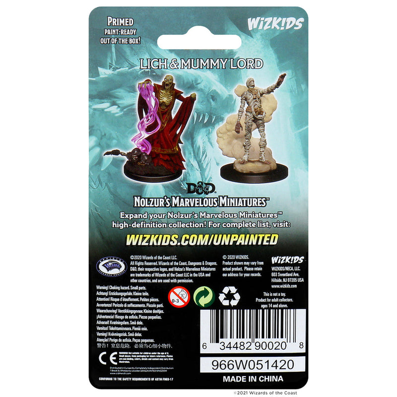 Dungeons & Dragons Nolzur's Marvelous Unpainted Miniatures: W11 Lich & Mummy Lord from WizKids image 10