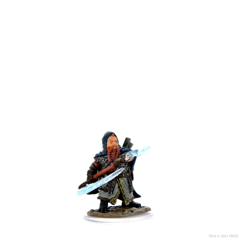 Pathfinder Battles: Premium Painted Figure - W03 Male Dwarf Sorcerer from WizKids image 7