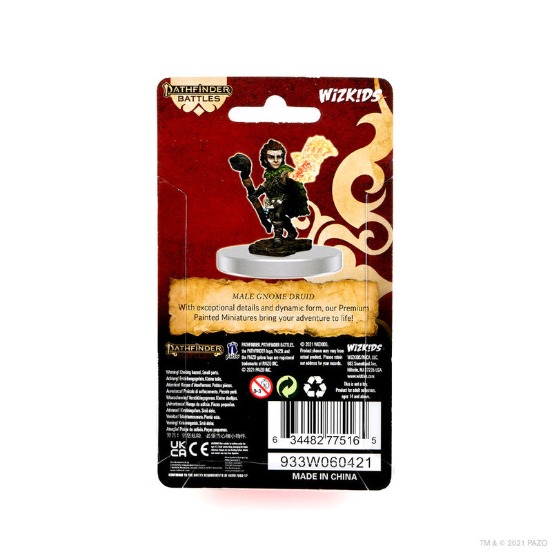 Pathfinder Battles: Premium Painted Figure - W03 Male Gnome Druid from WizKids image 6