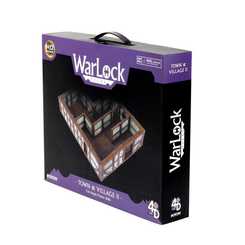 WarLock Tiles: Town & Village II - Full Height Plaster Walls from WizKids image 12