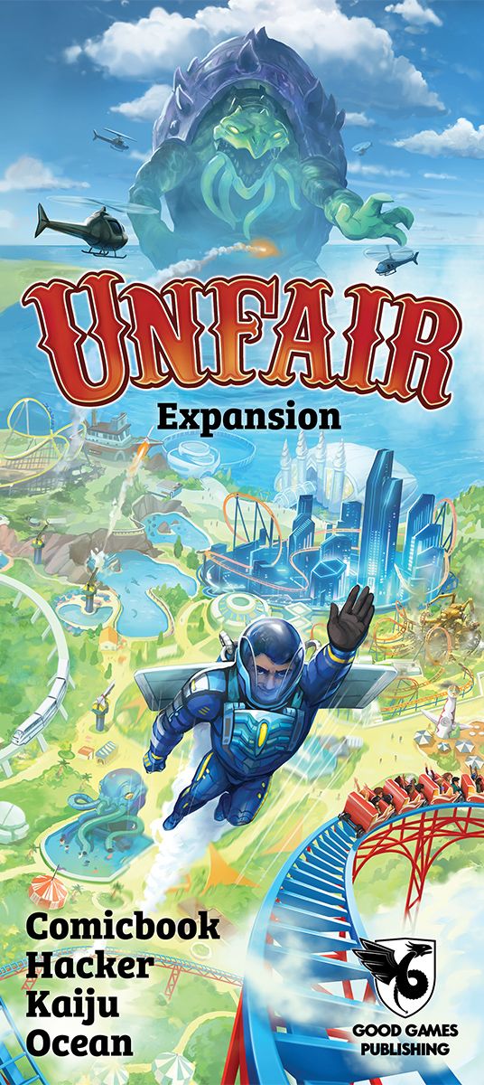 Unfair: Comicbook Hacker Kaiju Ocean Expansion by Good Games Publishing | Watchtower.shop