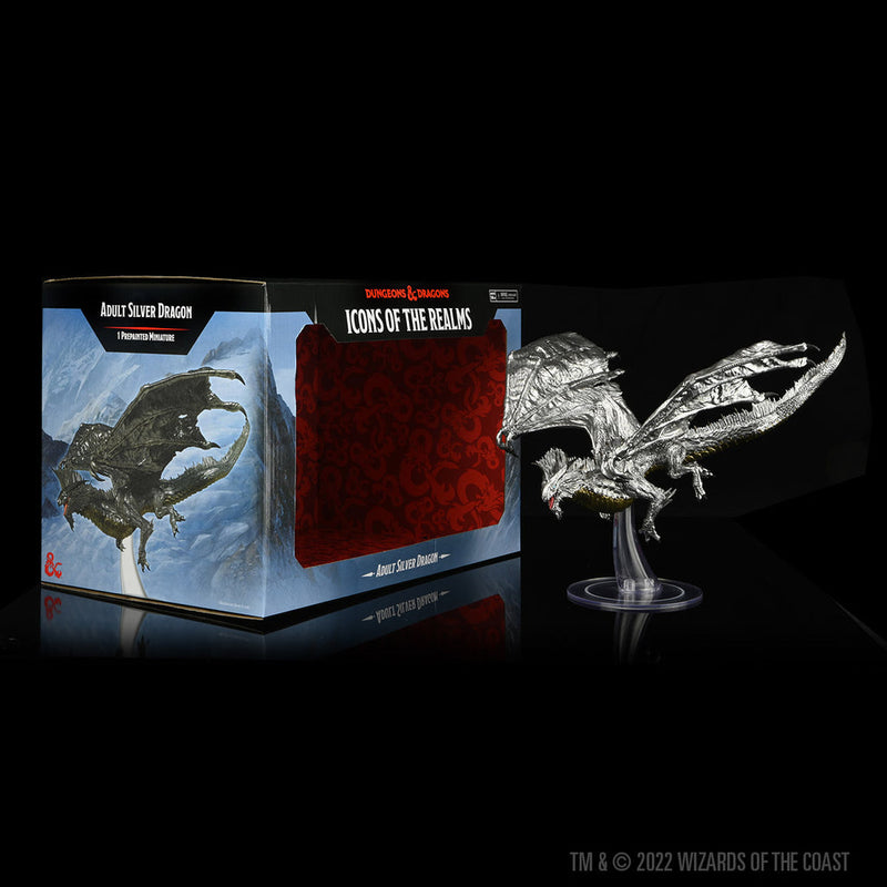 Dungeons & Dragons: Icons of the Realms Adult Silver Dragon from WizKids image 10
