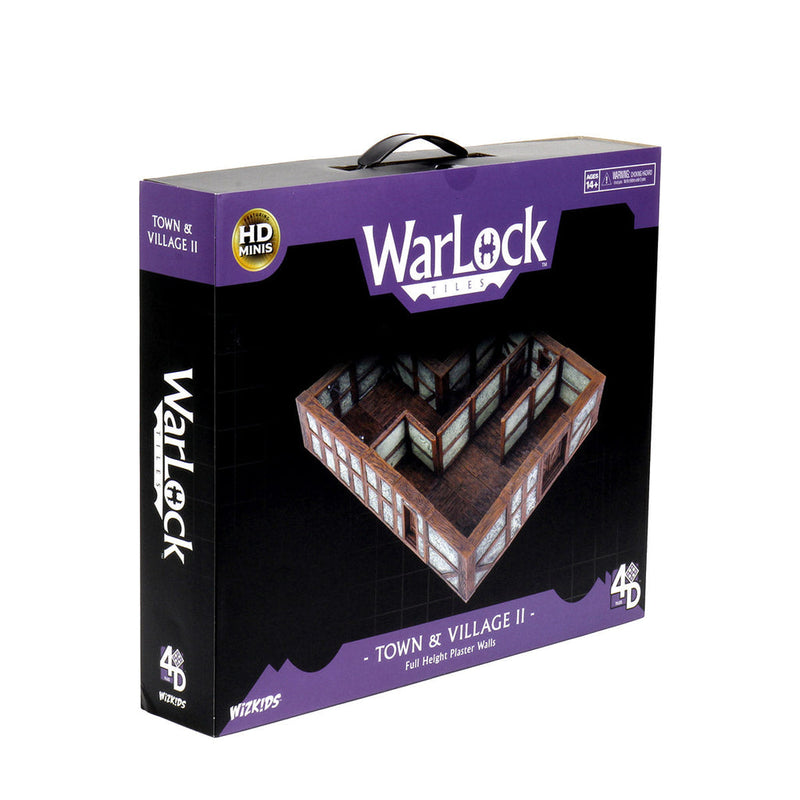 WarLock Tiles: Town & Village II - Full Height Plaster Walls from WizKids image 11