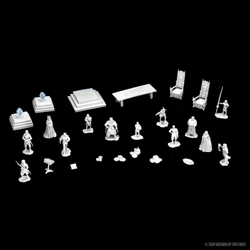 WizKids Deep Cuts Unpainted Miniatures: W12 Castle - Royal Court from WizKids image 13