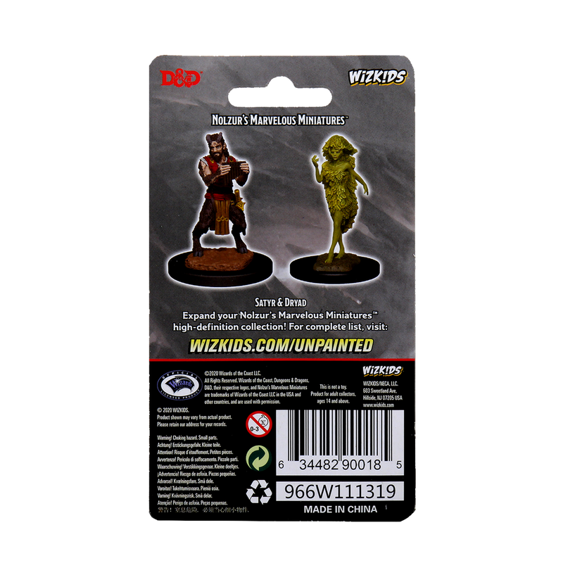 Dungeons & Dragons Nolzur's Marvelous Unpainted Miniatures: W11 Satyr & Dryad from WizKids image 10