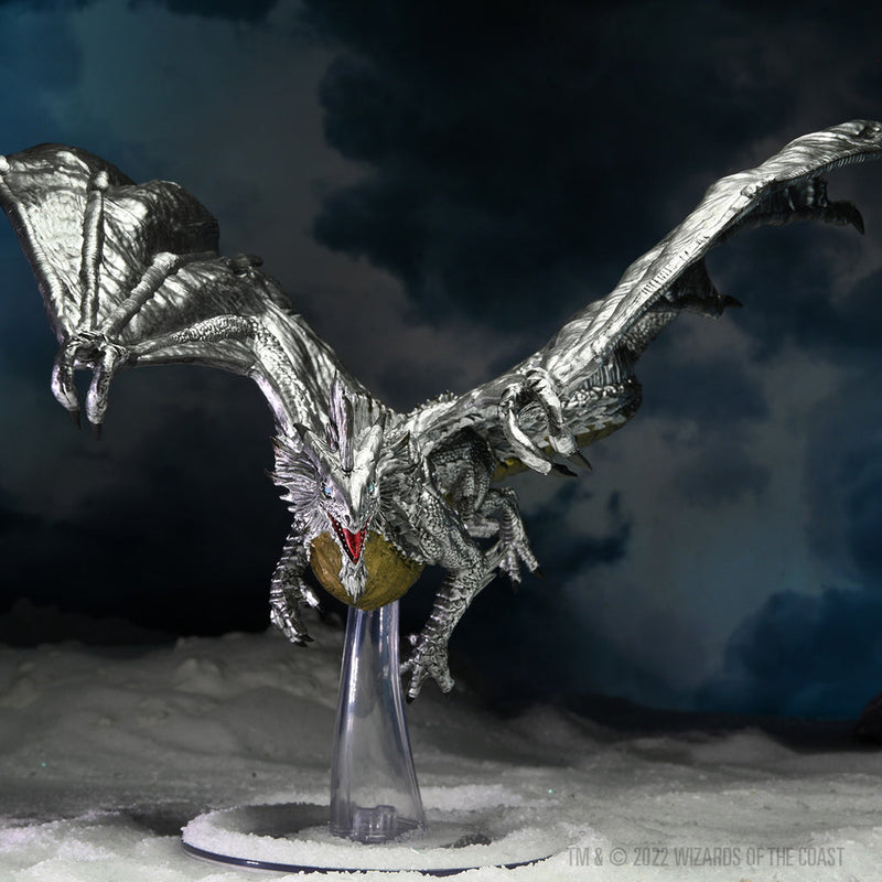 Dungeons & Dragons: Icons of the Realms Adult Silver Dragon from WizKids image 17