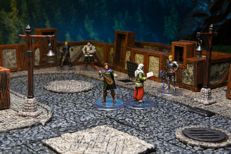 WarLock Tiles: Town & Village - Town Square from WizKids image 23