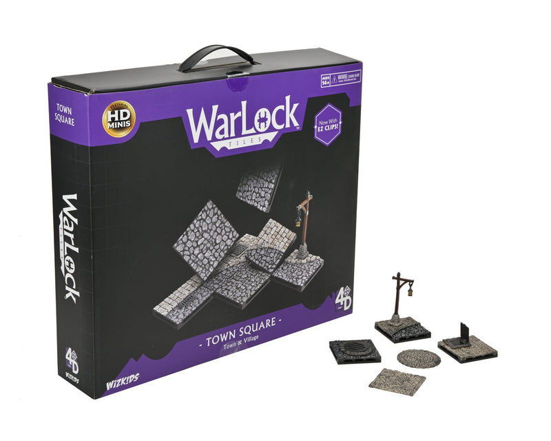 WarLock Tiles: Town & Village - Town Square from WizKids image 17
