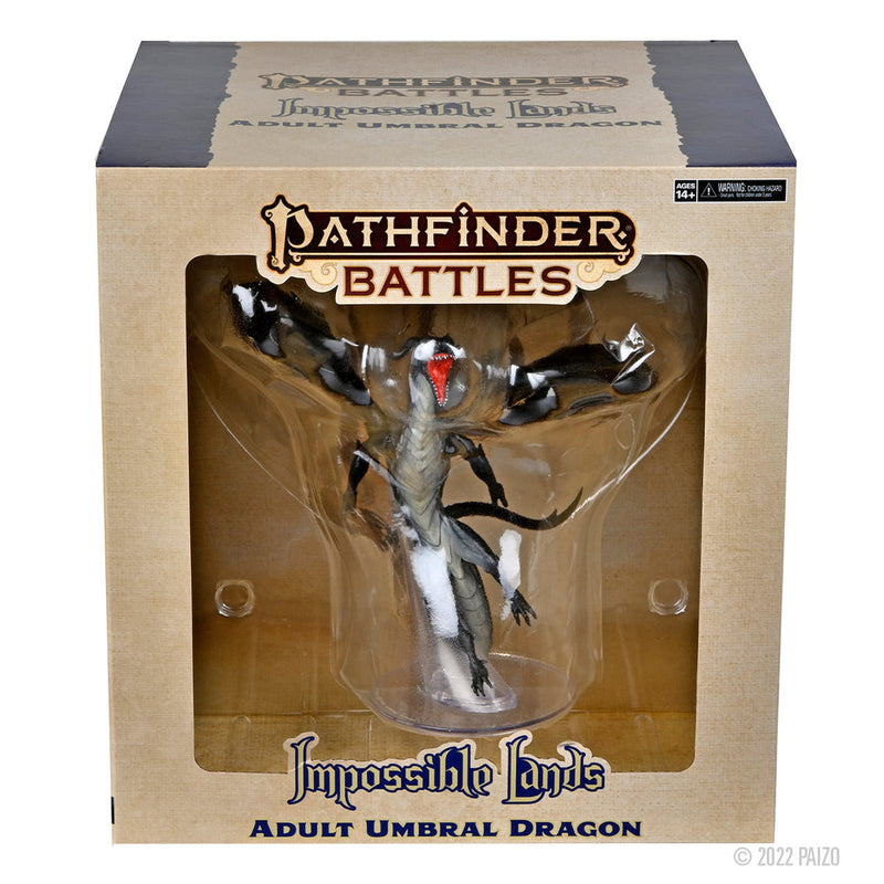 Pathfinder Battles: Impossible Lands - Adult Umbral Dragon Boxed Figure from WizKids image 16