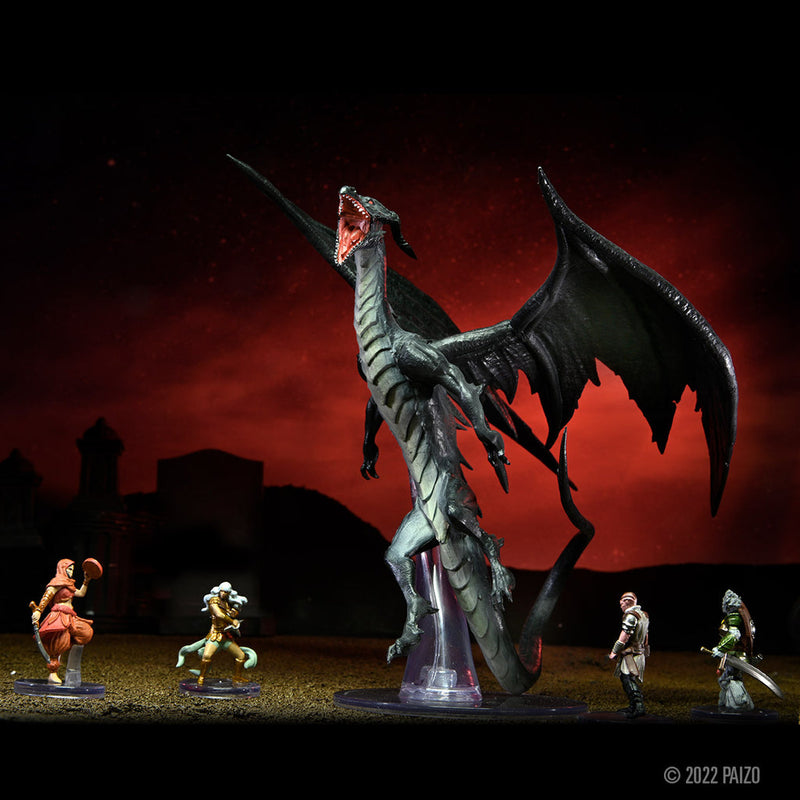 Pathfinder Battles: Impossible Lands - Adult Umbral Dragon Boxed Figure from WizKids image 27