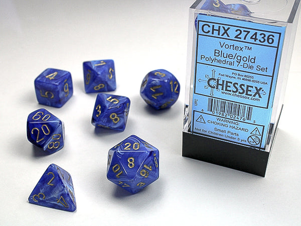 Vortex: Poly Blue/Gold (7) from Chessex image 1