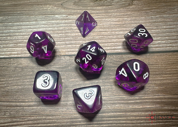 Translucent: Poly Purple/White (7) Revised from Chessex image 1