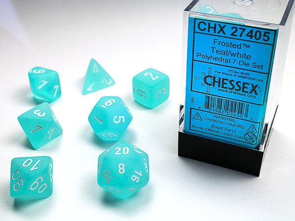 Frosted: Poly Teal/White (7) from Chessex image 1