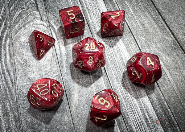 Vortex: Poly Burgundy/Gold (7) from Chessex image 1