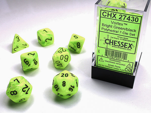 Vortex: Poly Bright Green/Black (7) from Chessex image 1