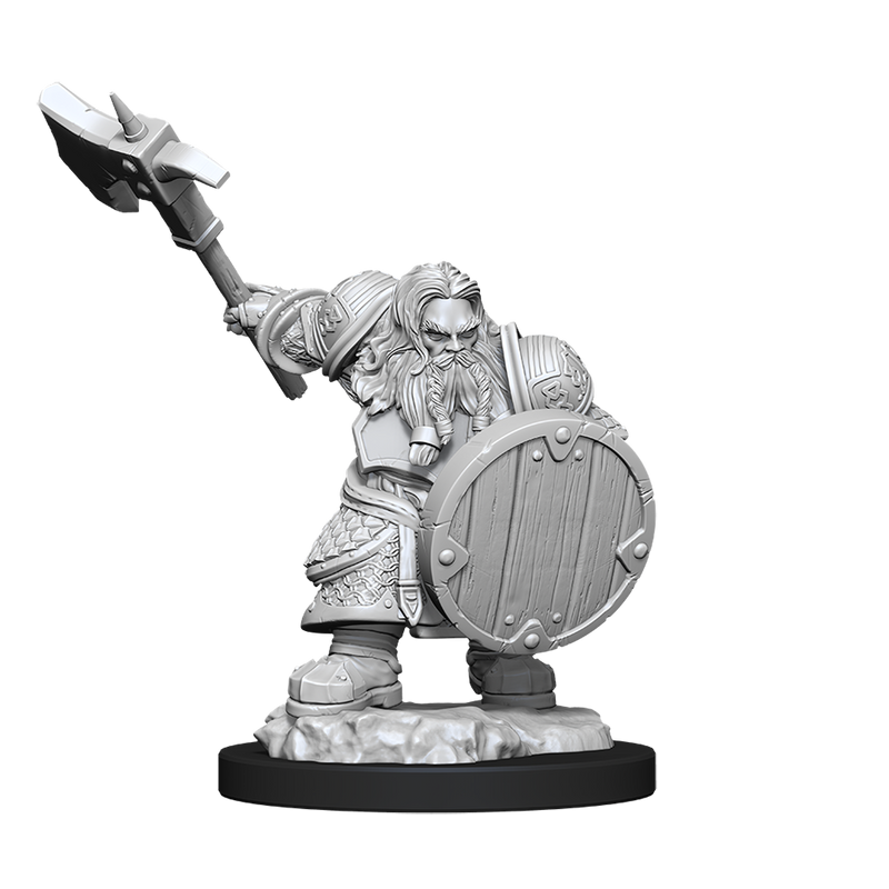 Dungeons & Dragons Nolzur's Marvelous Unpainted Miniatures: W11 Male Dwarf Fighter from WizKids image 14
