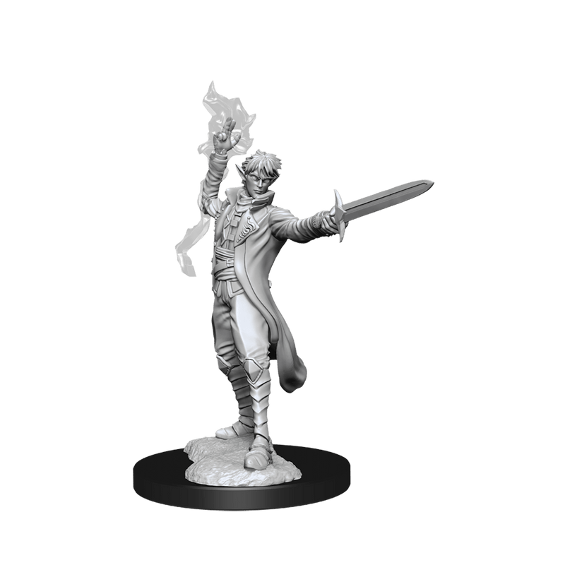 Pathfinder Deep Cuts Unpainted Miniatures: W11 Male Elf Magus (Magic User) from WizKids image 7