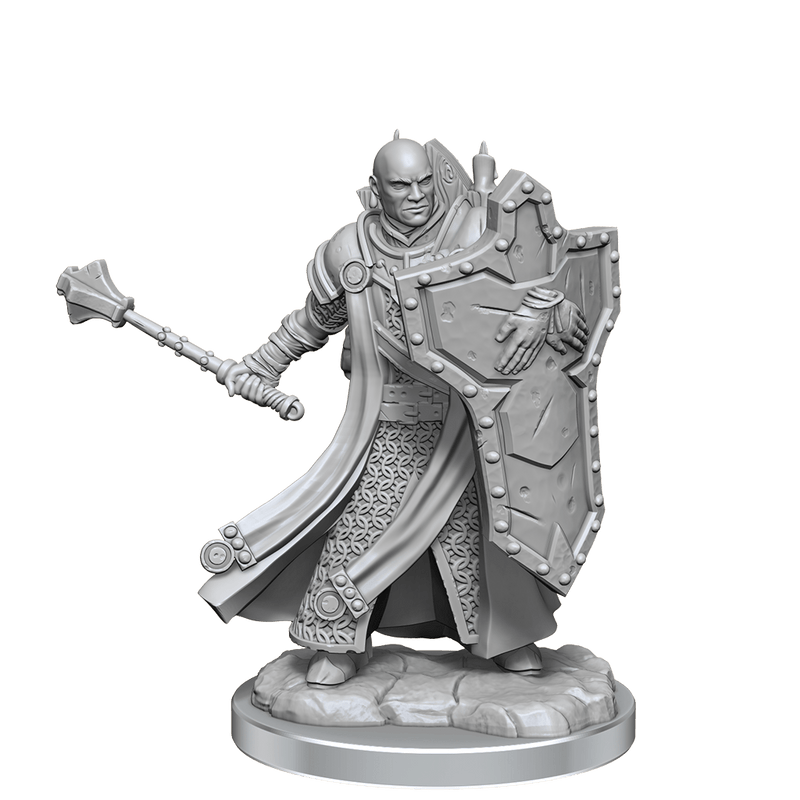 Dungeons & Dragons Frameworks: W01 Human Cleric Male from WizKids image 12