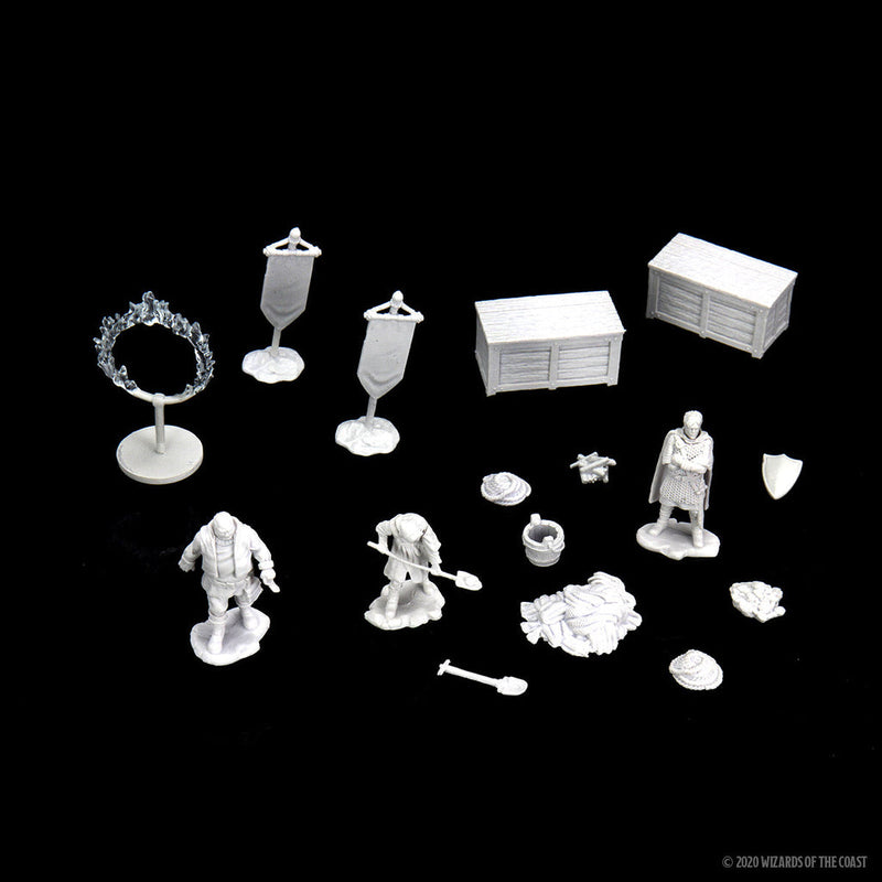 WizKids Deep Cuts Unpainted Miniatures: W12 Castle - Kingdom Retainers from WizKids image 13