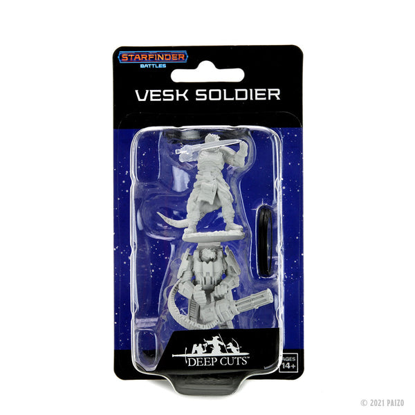 Starfinder Deep Cuts Unpainted Miniatures: W15 Vesk Soldier from WizKids image 5