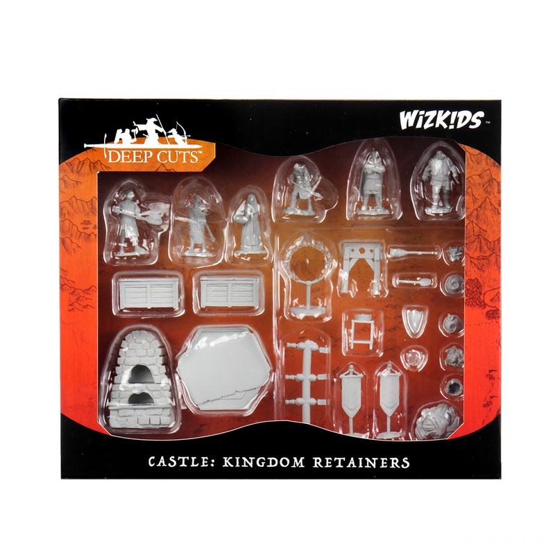 WizKids Deep Cuts Unpainted Miniatures: W12 Castle - Kingdom Retainers from WizKids image 9