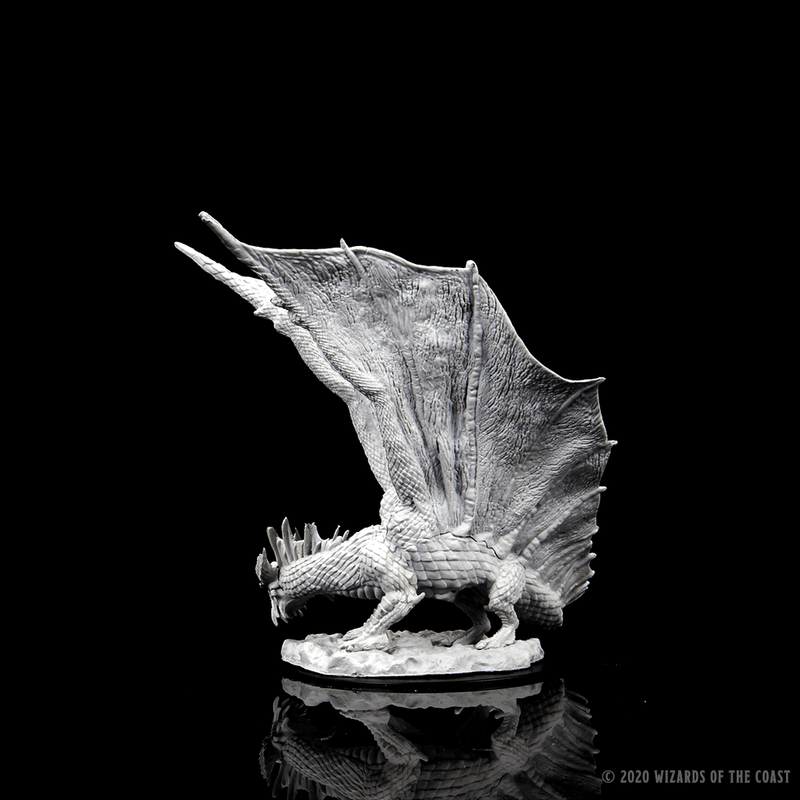 Dungeons & Dragons Nolzur's Marvelous Unpainted Miniatures: W11 Young Gold Dragon from WizKids image 8